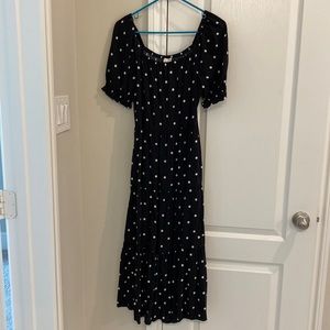 J. Crew Factory Polka Dot Midi Dress